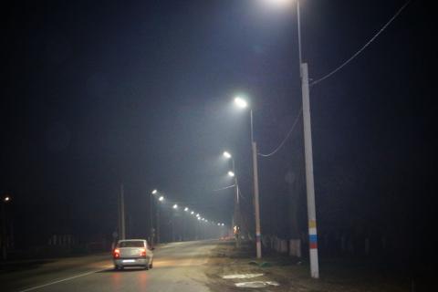 Установка опор и уличного светодиодного освещения в пос. Тума, Клепиковского р-на, Рязанской области