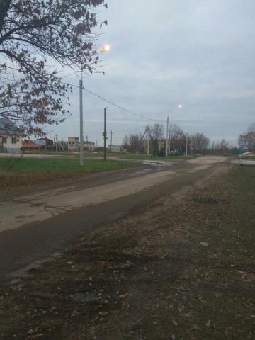 Село Вышгород, уличное освещение