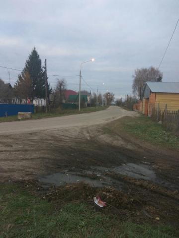 Село Вышгород, уличное освещение