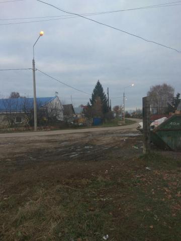 Село Вышгород, уличное освещение