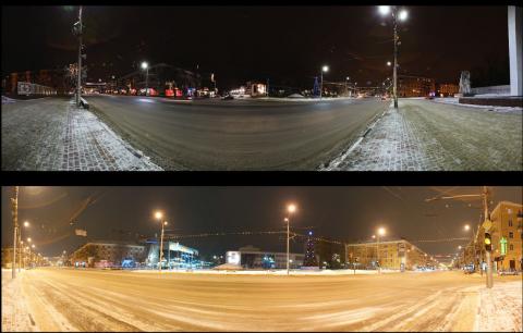 Освещение в Рязани, ул. Соборная - Московское шоссе
