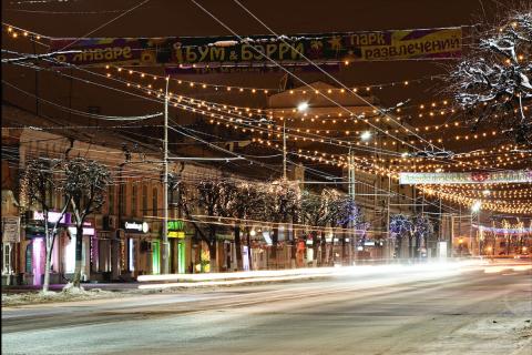 Освещение в Рязани, ул. Соборная - Московское шоссе