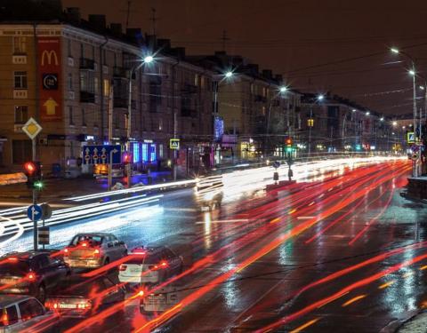 Освещение в Рязани, ул. Соборная - Московское шоссе