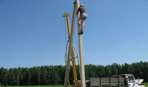 Установка опор ЛЭП Установка опор ЛЭП